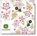 Springs - John Deere - White Floral All Over - FLANNEL - 41784C470715